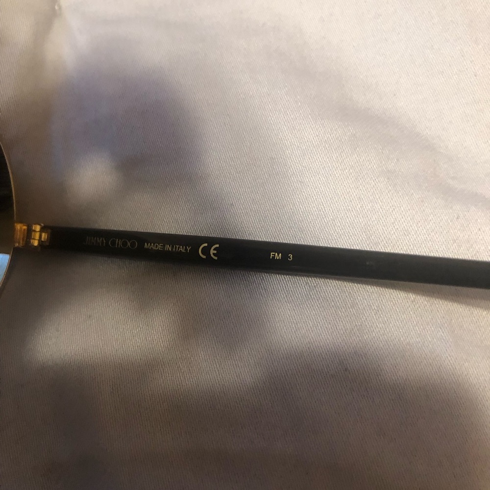 JIMMY CHOO Round Glitter Details Sunglasses - Picture 11 of 11
